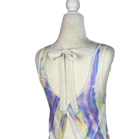Urban Outfitters Kimchi Blue Y2K Tie Dye Tulip Split Tie-Back Top - Picture 5 of 9